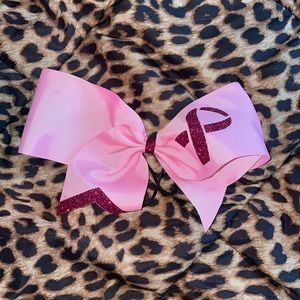 Breast cancer awareness bow